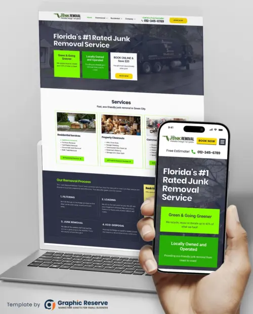 Junk Removal Website Design Template (WordPress Elementor)