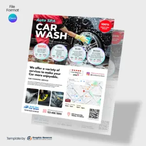 Automobile Car Wash Pricing Flyer Template Canva