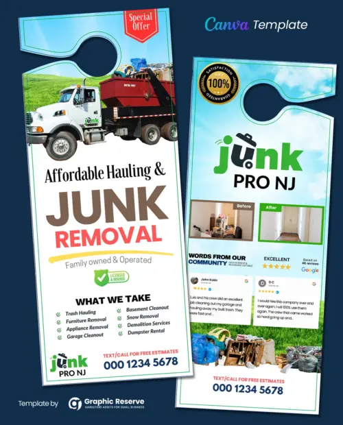 Door Hanger Template for Junk Haulers