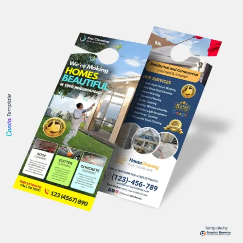 Power Washing Marketing Door Hanger