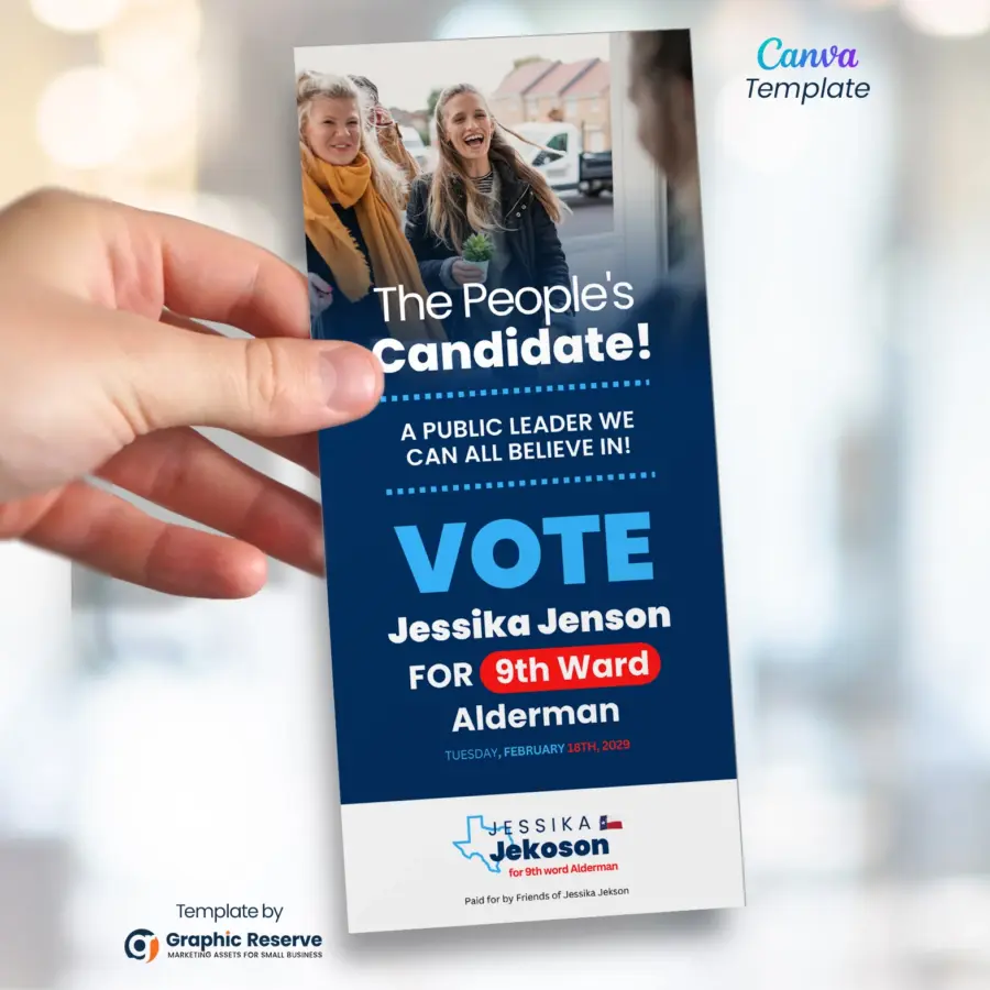 Political flyer template