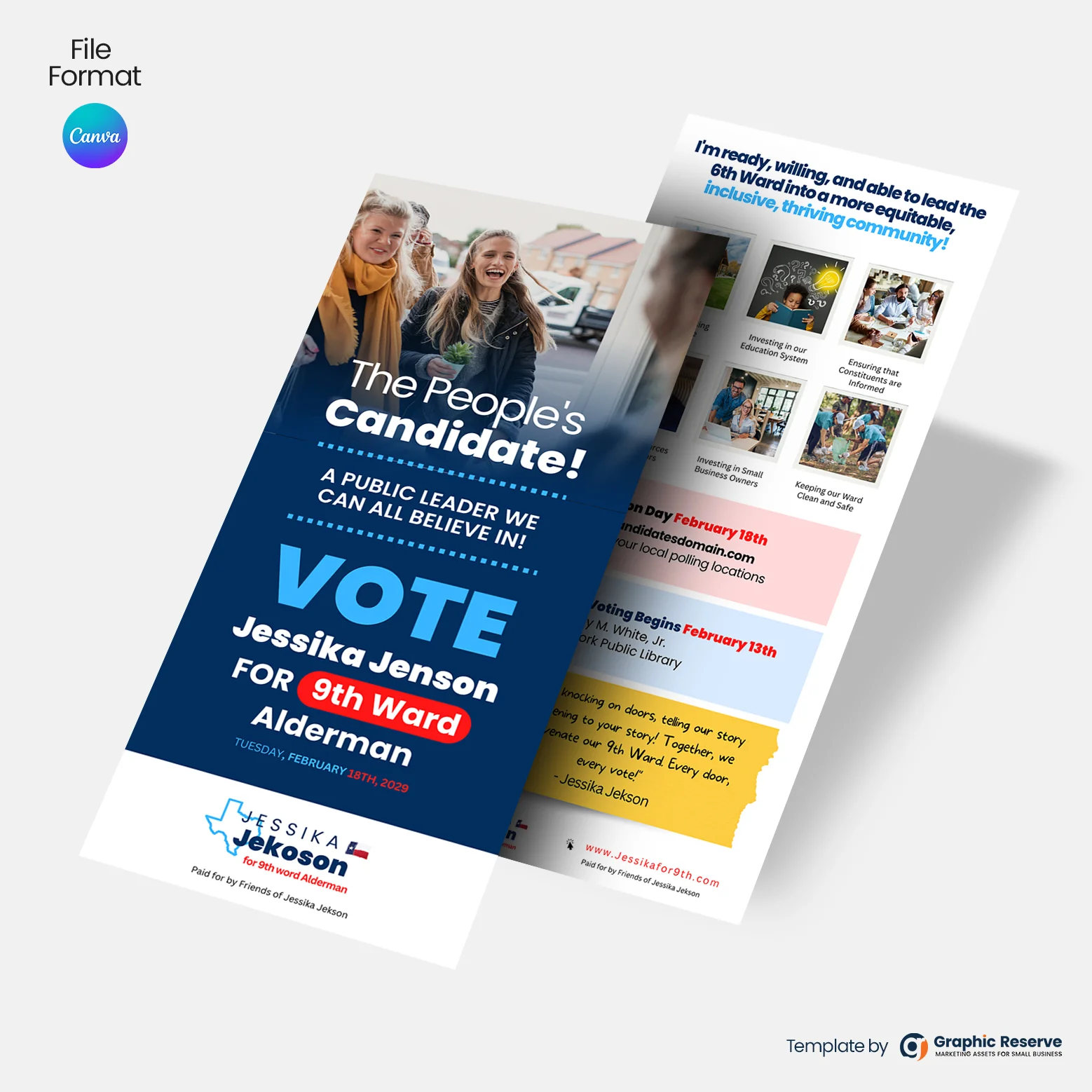 Rack-Card-Template-Canva-for-Political-Candidates Design