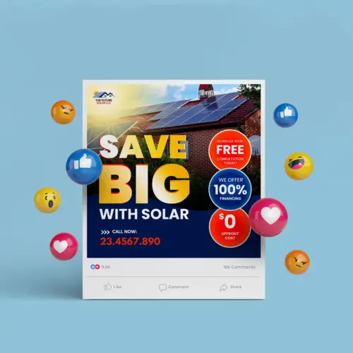 Solar Digital Marketing Poster Design Templates (3 Styles)