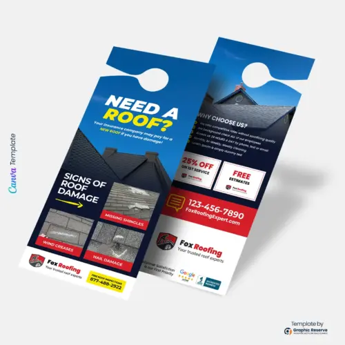 Door Hanger Template For Roofing Contractors