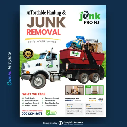 Junk Removal Flyer Design Template