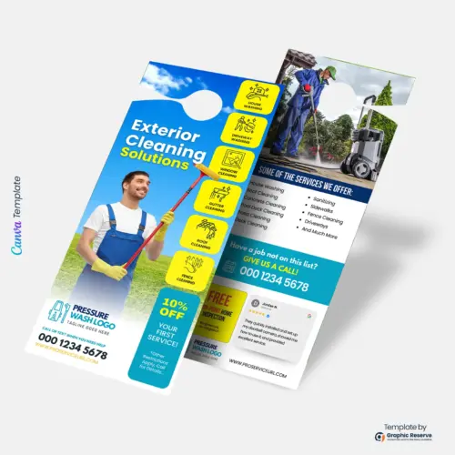 Power Washing Door Hanger Template 1