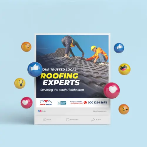 Roofing Social Media Poster Design
