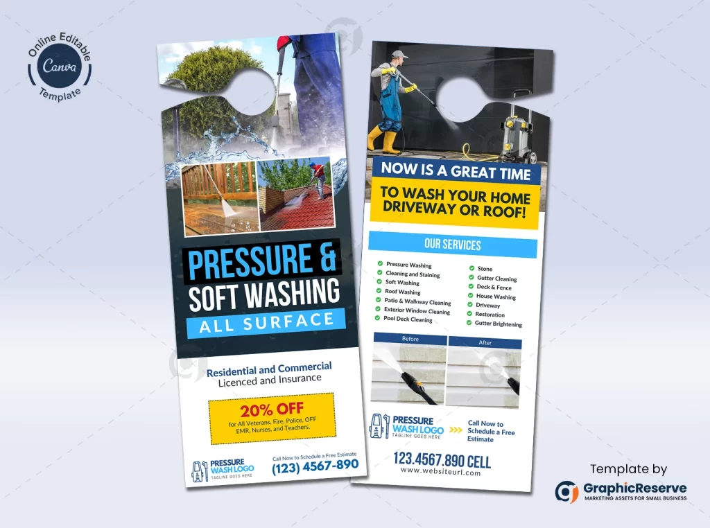 Exterior Cleaning Service Door Hanger