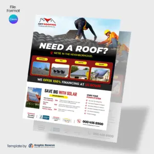 Best-Roofing-Flyer-Template Canva roofing business advertising ideas