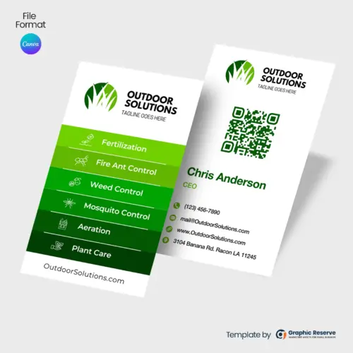 Business Card Template For Landscapers
