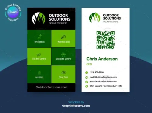 Business Card Template For Lawn Mowers