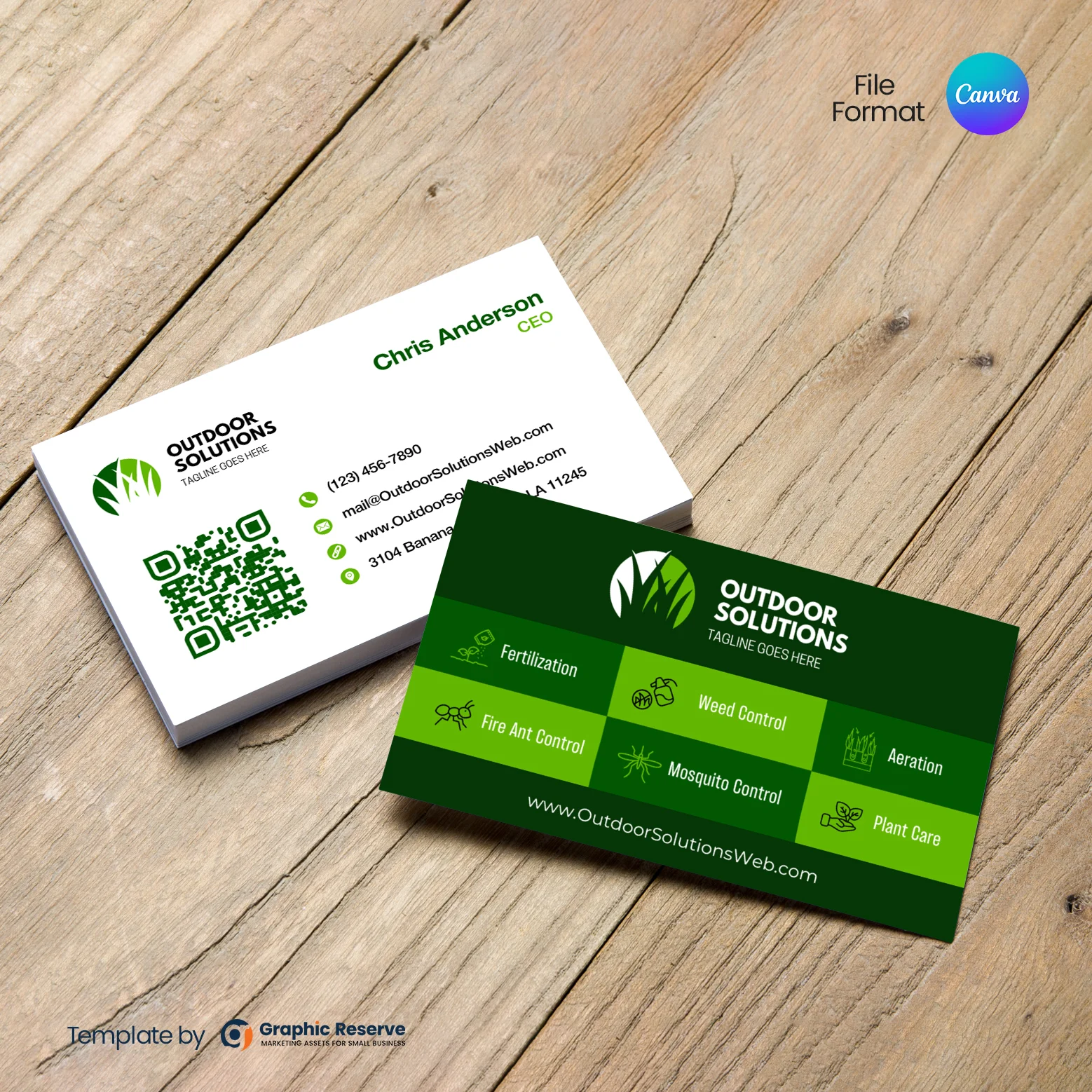Business Cards for Lawn Care & Landscaping