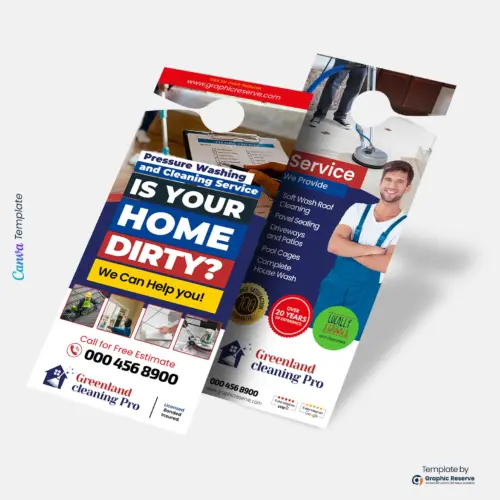 Customizable Pressure Washer Door Hangers