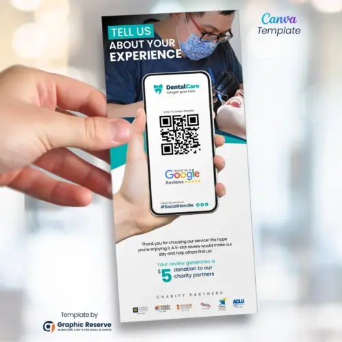 Dental Service Review Request Flyer & Rack Card Template | Canva Design