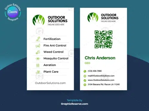 Landscapers Business Card Template