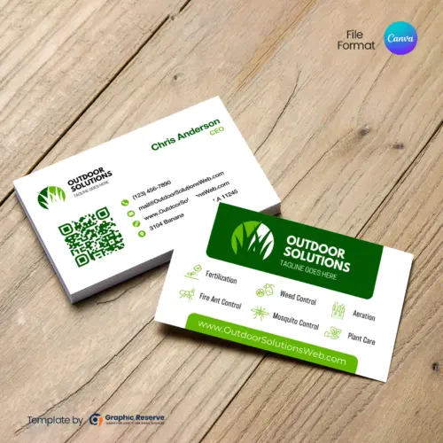 Landscaping Business Card Design Template Canva