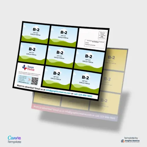 Co-op eddm marketing mailer design canva template