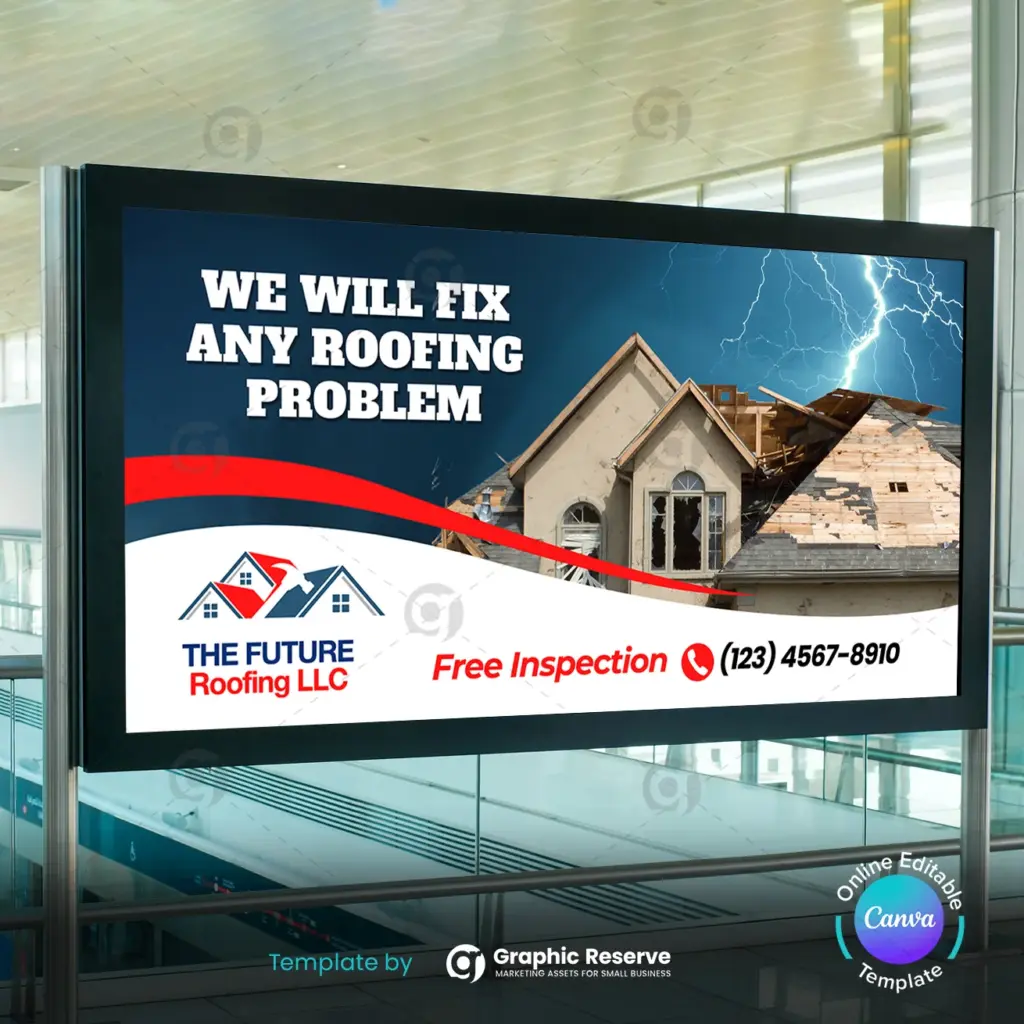 Roofing-Billboard-Canva-Template-–-Local-Contractor-Advertising-Design
