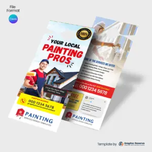 Painting Company Door Hanger Template Canva – Canva template