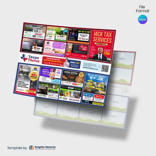12x15 Shared Cost Co-op EDDM Postcard Design Canva Template