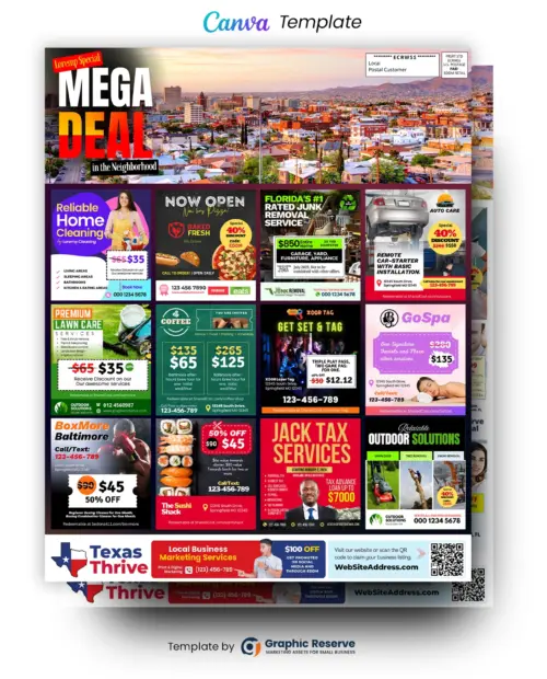 15×12 Co-op Shared EDDM Mailer Postcard – Canva Template