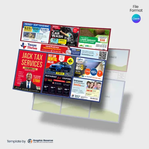 9x12 postcard marketing design canva template