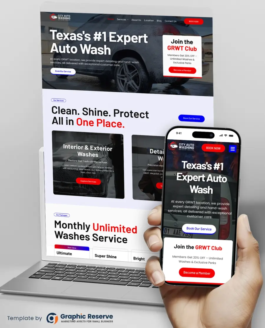 Car Washing Website Template – WordPress Drag and Drop Elementor Kit - Image 2