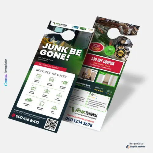 Junk Removal Door Hanger Template 1 1
