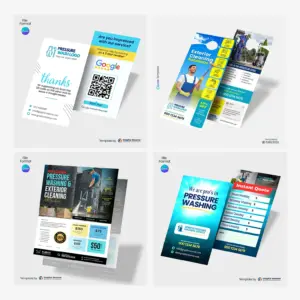 Soft Washing & Pressure Washing Marketing Templates Bundle – Editable Canva Designs