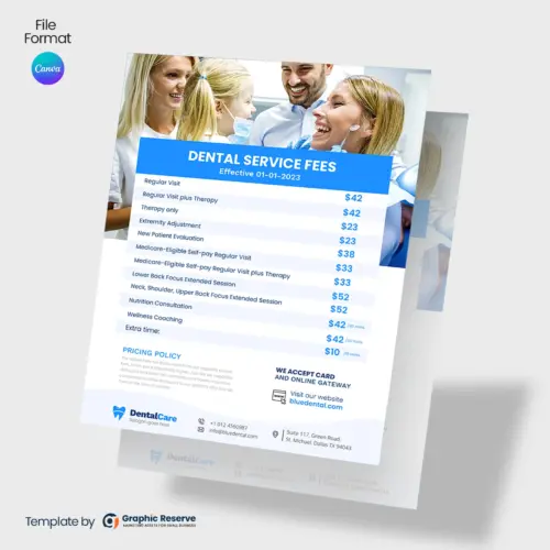 Dental-Service-Fees-or-Price-List-Flyer-Design-Canva-Template