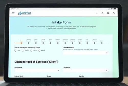 Private Duty Home Care Client Onboarding Form – Online to PDF System