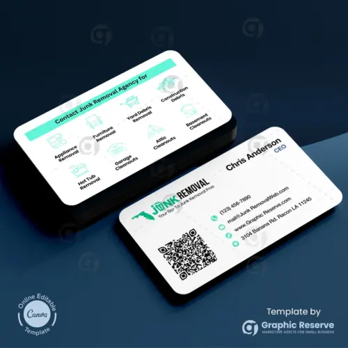 Business Card For Junk Removal Service Providers | Canva Template