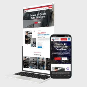 automobiel detailing company website design wordpress elementor template
