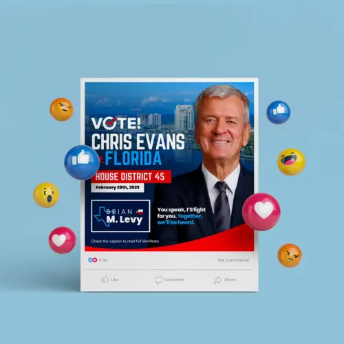 Election Candidate Social Media Poster Template