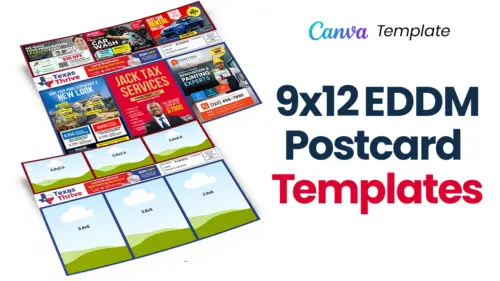 9x12 eddm marketing postcard design idea