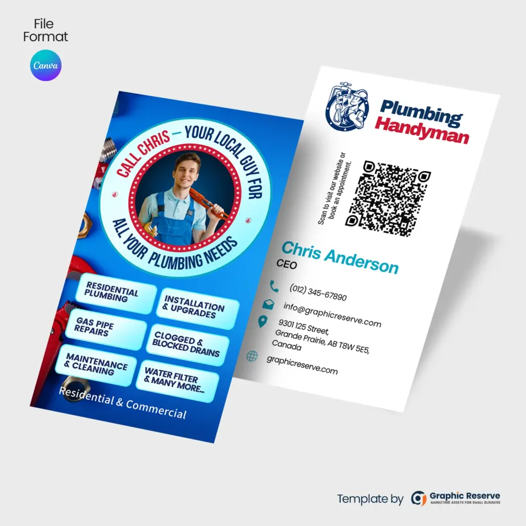 Customizable-Plumbing-Service-Business-Card-Canva
