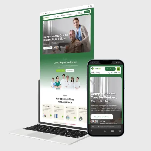 Private Duty Home Care Website Design Template