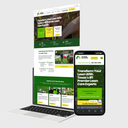 Landscaping Website Design WordPress Template