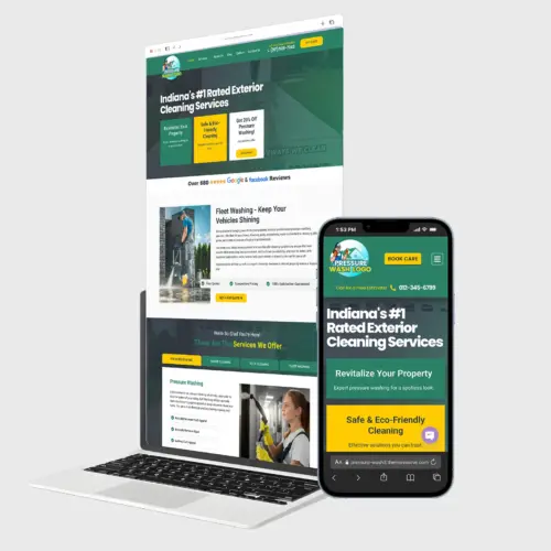 Pressure Washing Web Design Template WordPress Theme Kit