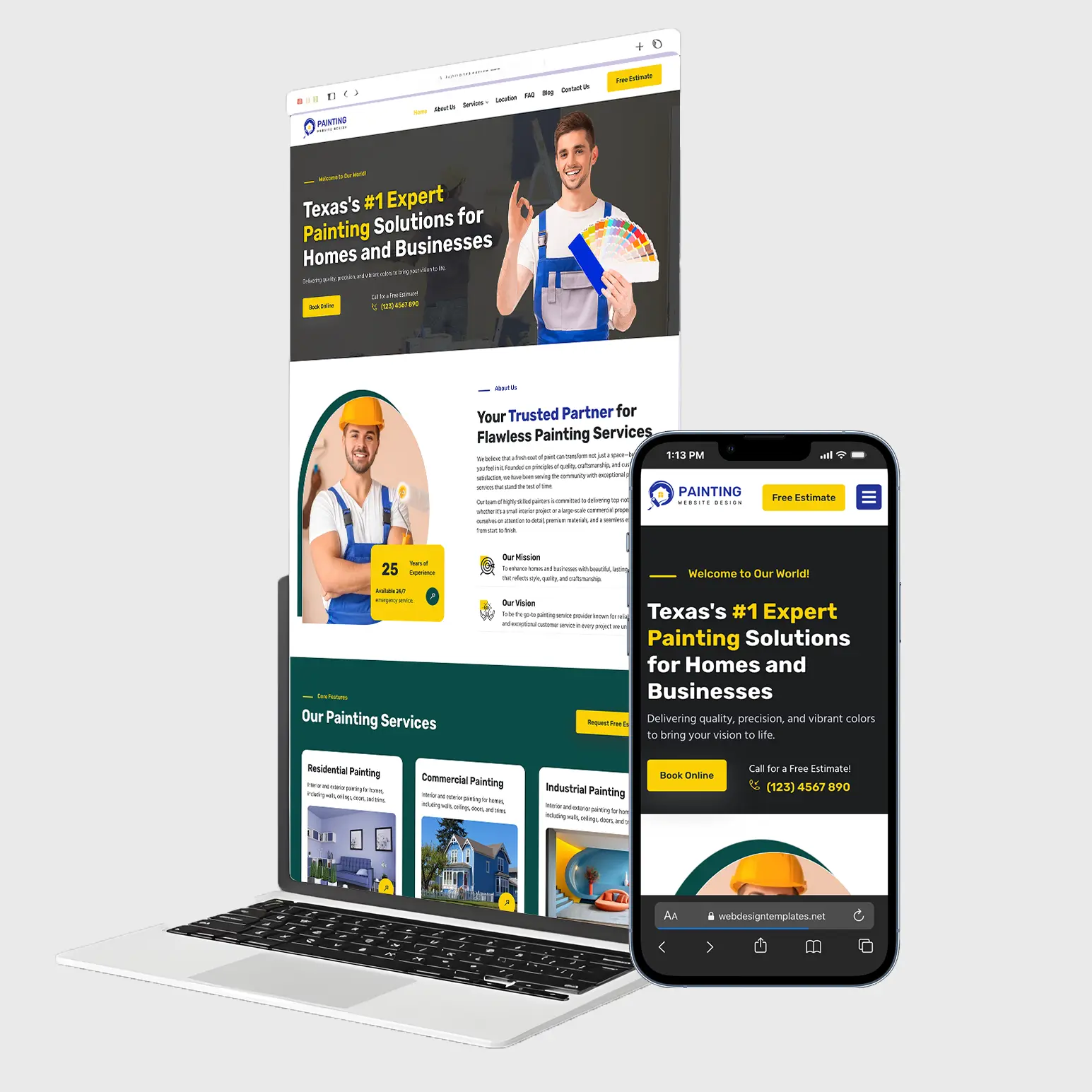 Painting Company website template