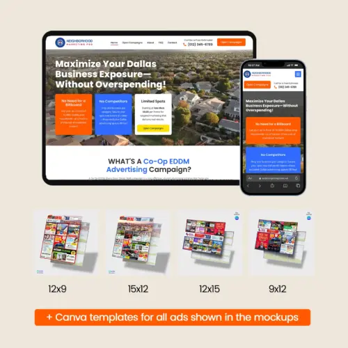 9x12 Postcard Agency Marketing Materials Bundle