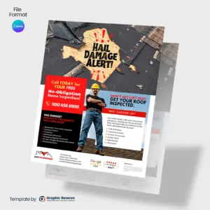 Editable Roofing Service Flyer Template | Canva Online