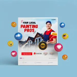 Local Painting Pro’s Social Media Marketing Canva Template