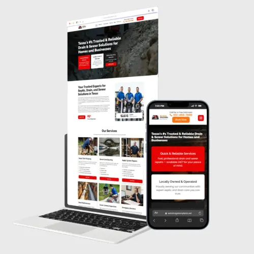 Septic Service Website Template | Drain Cleaning & Sewer Repair WordPress Elementor Theme