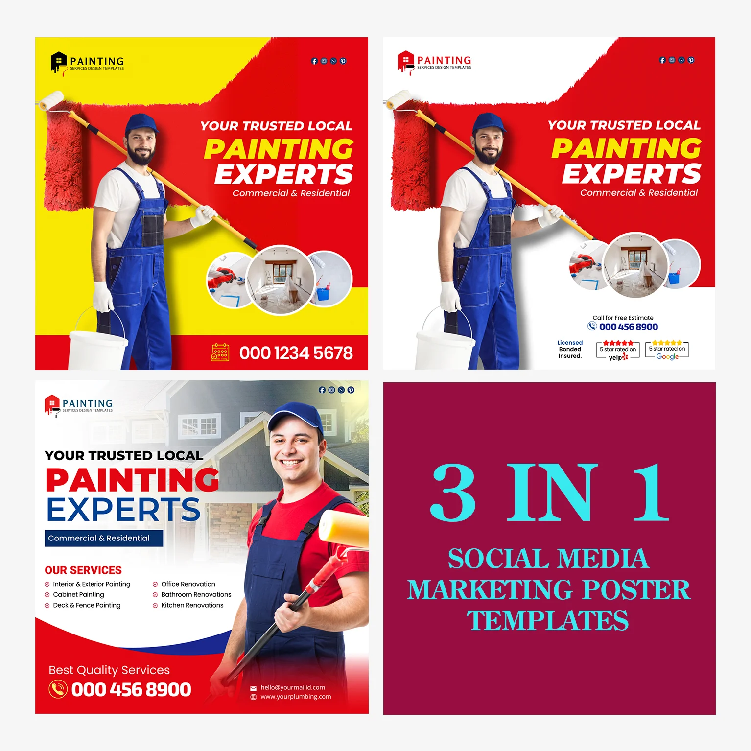 Ultimate Painting Business Marketing Templates