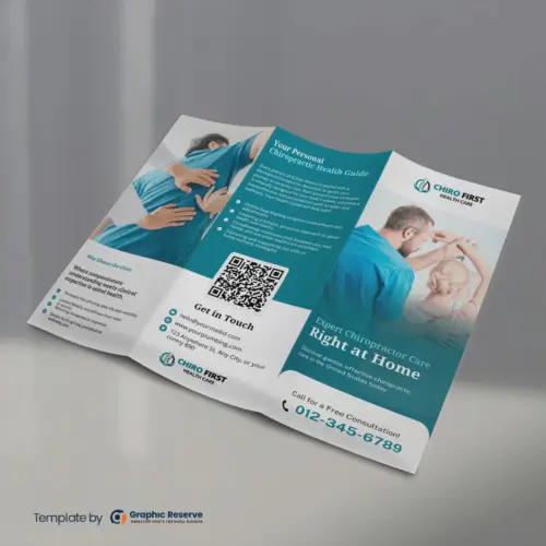 Chiropractic Trifold Brochure Design Template
