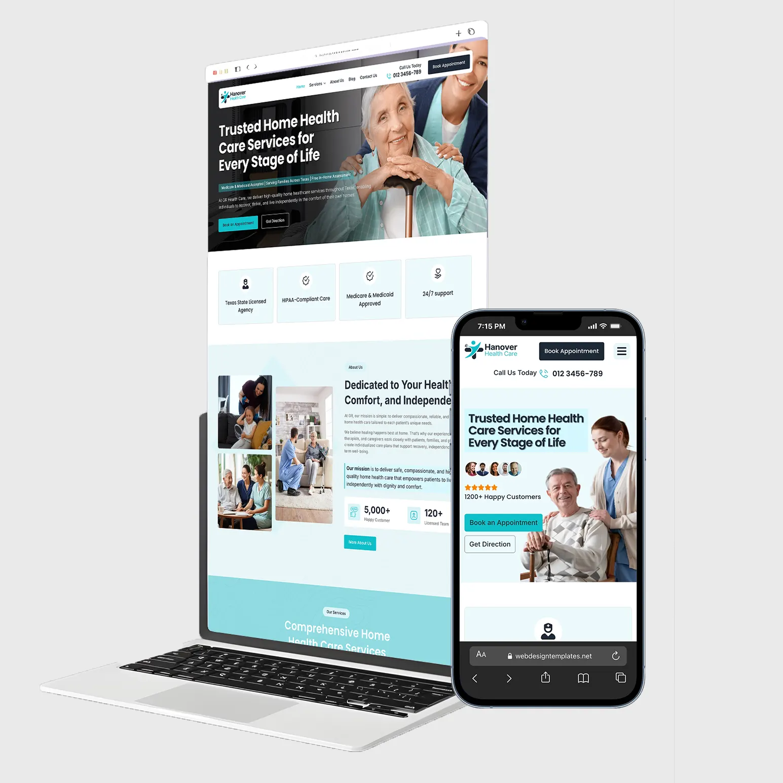 home Health care website template