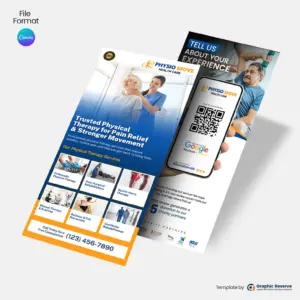 Physiotherapy-Review-Request-Flyer-Canva-Template-PT-Rack-Card-Marketing