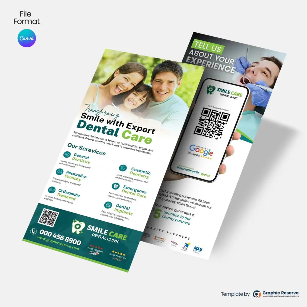 Google-Review-QR-Rack-Card-&-Flyer-Template-for-Dental-Practices