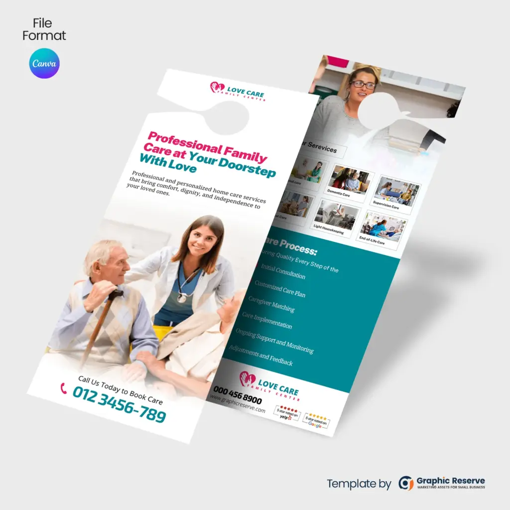 Home-Care-Door-Hanger-Canva-Marketing-Design